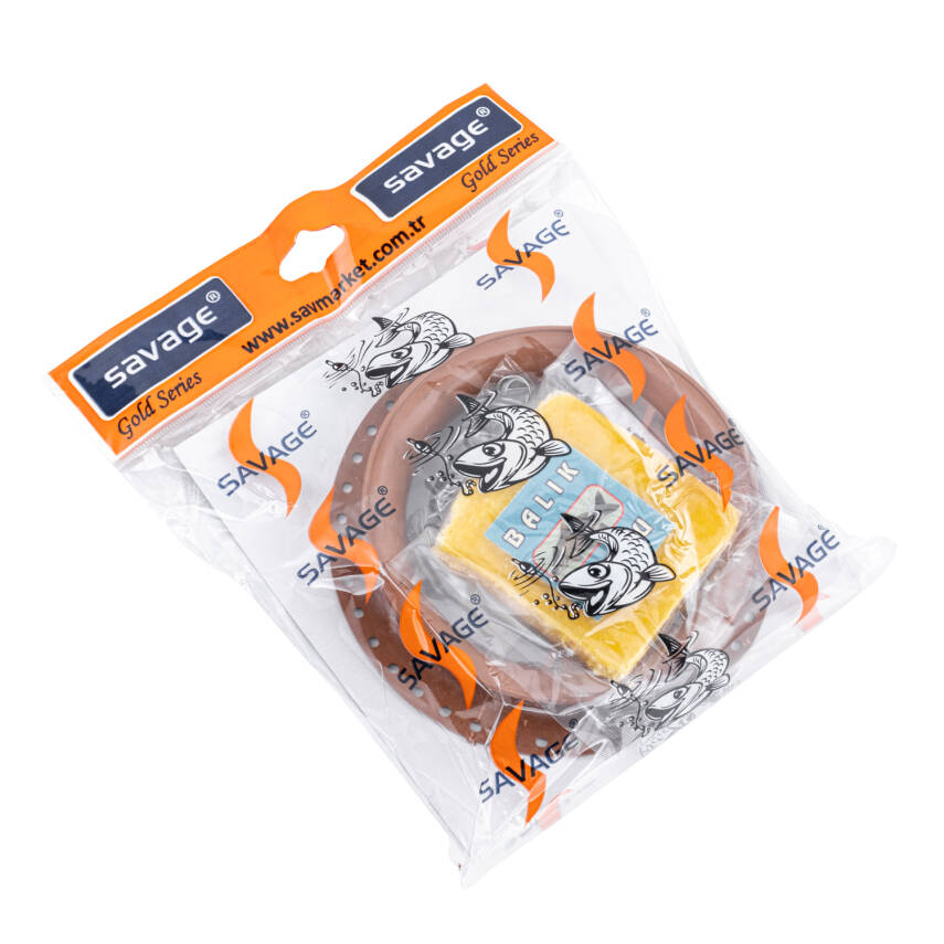 Sazan El Oltası Takımı - Büyük Kasnaklı - Savage - 4 İğneli Yaylı - Hamurlu - 2