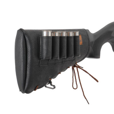 Deri Dipçik Fişekliği - Savage - Siyah - 5'li - 3