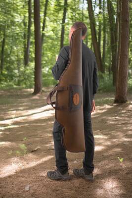 Dürbünlü Tüfek Kılıfı - Savage - Hakiki Deri - Koyu Kahve - 71 Namlu - 3