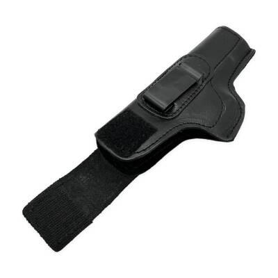 Savage Glock 17 Uyumlu Napa Deri Cırtlı Maşalı Tabanca Kılıfı - Siyah - 3