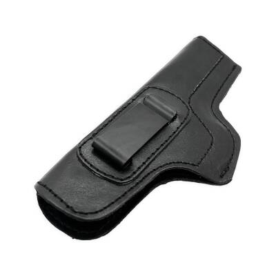 Savage Glock 19 Maşalı Hakiki Napa Deri Tabanca Kılıfı - Siyah - 3