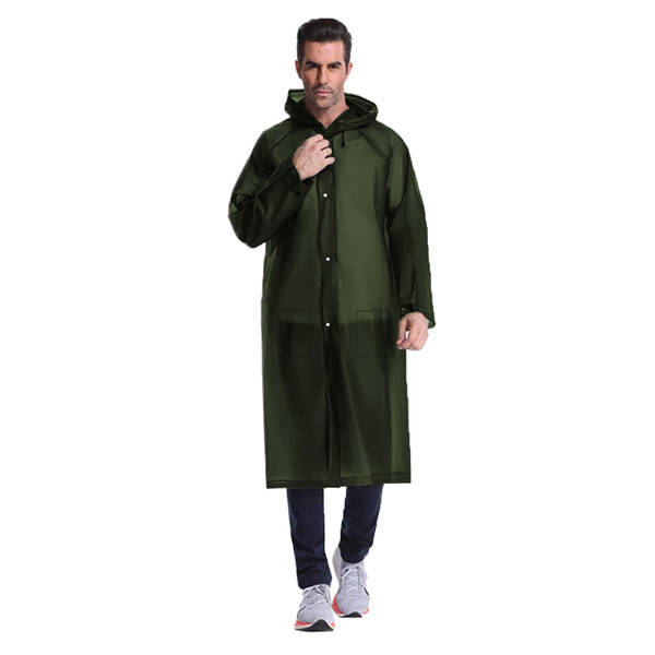 Savage PVC Haki Cep Yağmurluk - Hafif, Su Geçirmez ve Taşınabilir Yağmurluk - 1