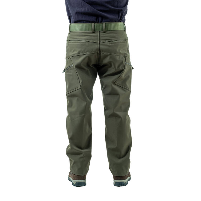 İçi Polarlı Softshell Pantolon - Su Rüzgar Geçirmez - Savage - Haki - Tactical Pantolon - 2