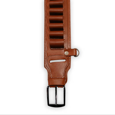 Savage Hakiki Deri Çift Tarafı Açık Fişeklik Kahve (YT-017) - 5