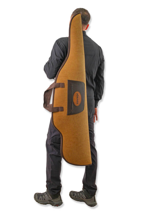 Dürbünlü Tüfek Kılıfı - Savage - Hakiki Deri - Taba - 71 Namlu - 3