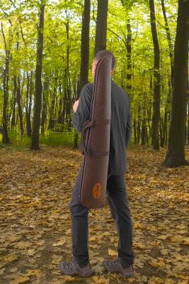 Lüks Tüfek Kılıfı - Savage - Kahve Timsah - 51 Namlu - 2