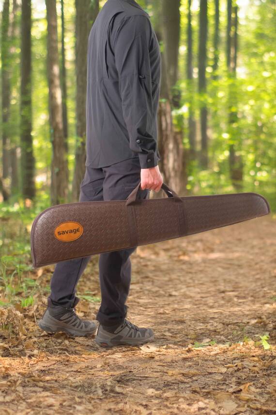 Lüks Tüfek Kılıfı - Savage - Kahve Timsah - 51 Namlu - 3