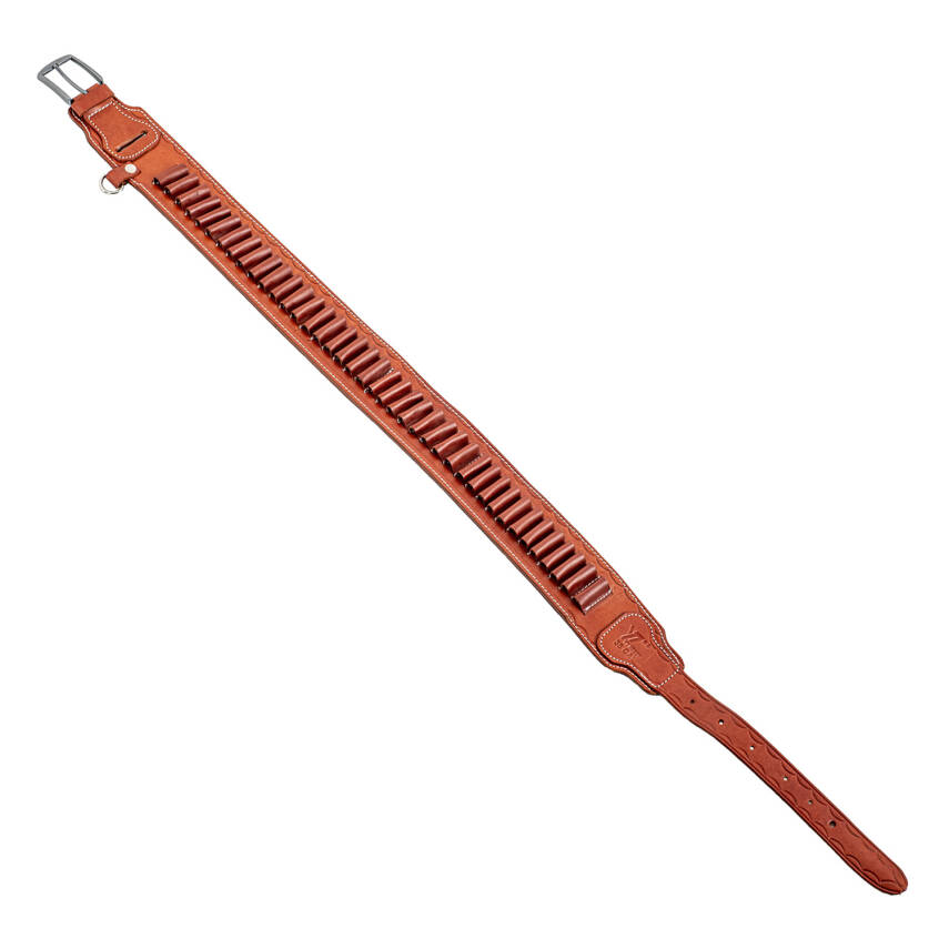 Savage Kahverengi Deri Çift Yönlü Av Fişekliği - 40 Fişek Kapasiteli - 1