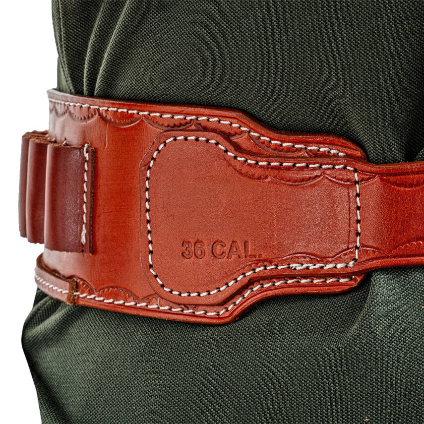 Savage Kahverengi Deri Çift Yönlü Av Fişekliği - 40 Fişek Kapasiteli - 5