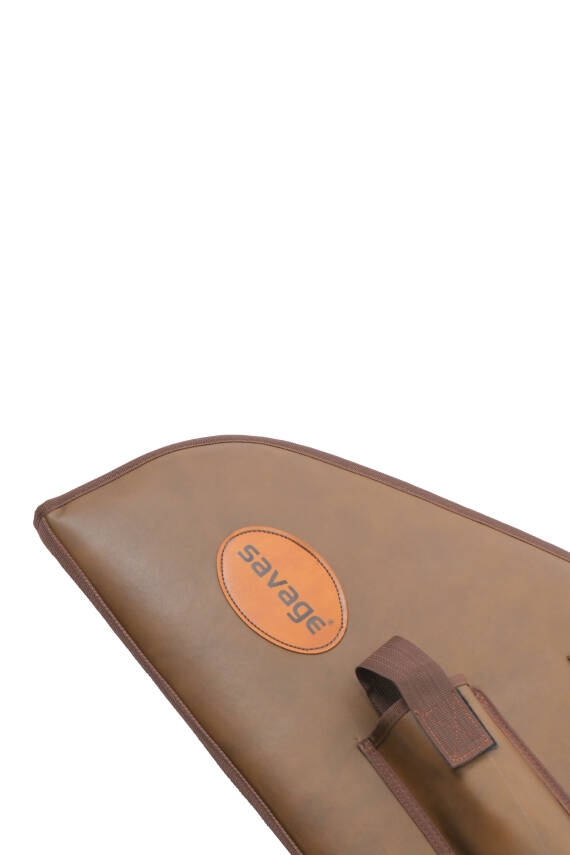 Şarjörlü Tüfek Kılıfı - Savage - Hakiki Deri - Koyu Kahve - 51 Namlu - 4