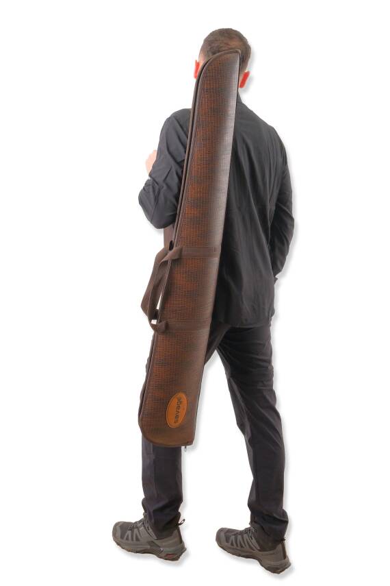 Lüks Tüfek Kılıfı - Savage - Kahve Yılan - 71 Namlu - 5