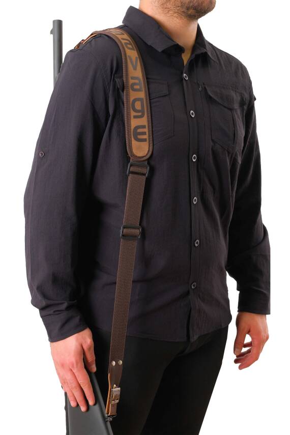 SAVAGE Markalı Tüfek Taşıma Askısı - Desenli Model - Ayarlanabilir ve Rahat - 2