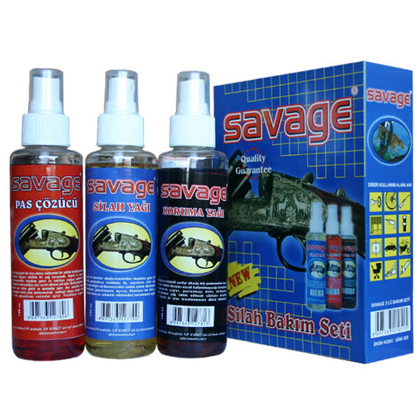 Savage Üçlü Silah Bakım Yağı Seti - 1