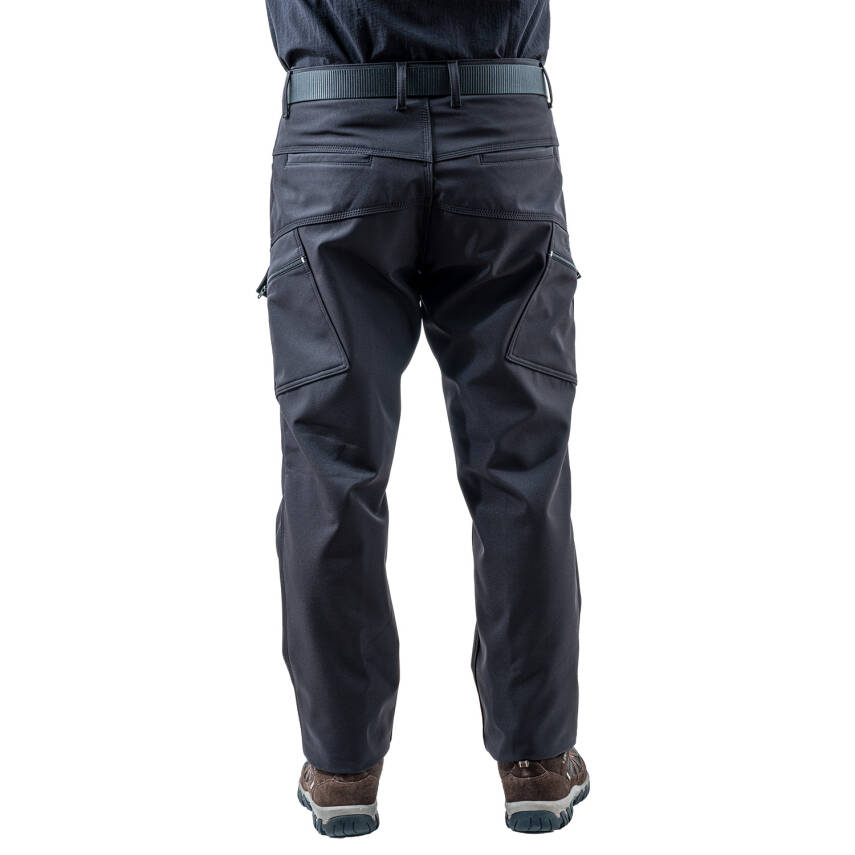 İçi Polarlı Softshell Pantolon - Su Rüzgar Geçirmez - Savage - Siyah - Tactical Pantolon - 2