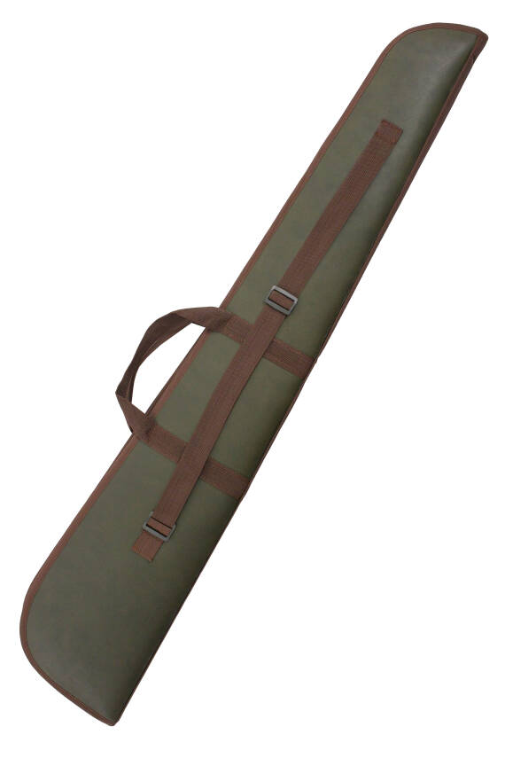 Lüks Tüfek Kılıfı - Savage - Cepli - Haki Deri - 71 Namlu - 2