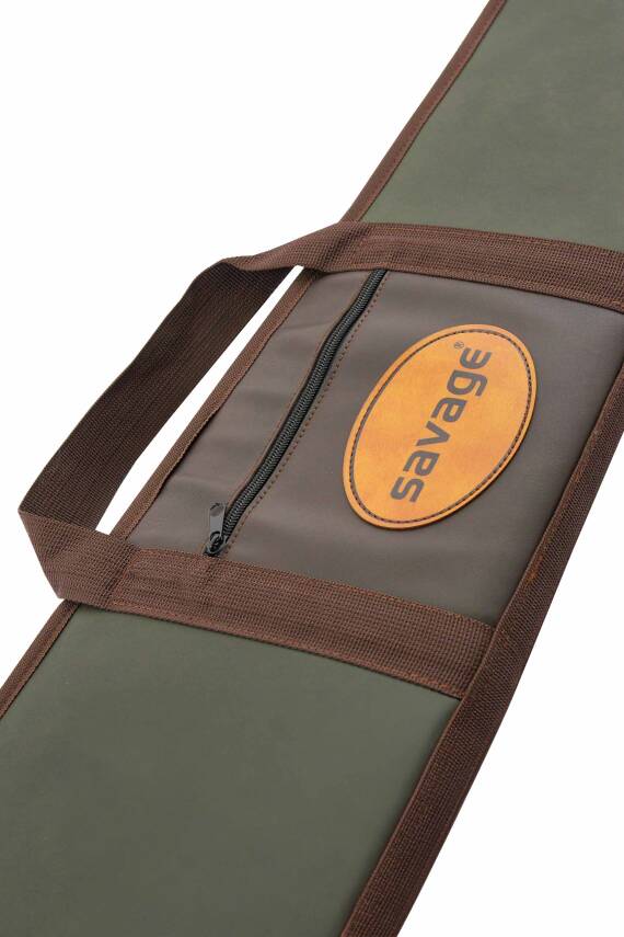 Lüks Tüfek Kılıfı - Savage - Cepli - Haki Deri - 71 Namlu - 3