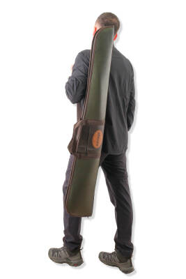 Lüks Tüfek Kılıfı - Savage - Cepli - Haki Deri - 71 Namlu - 5