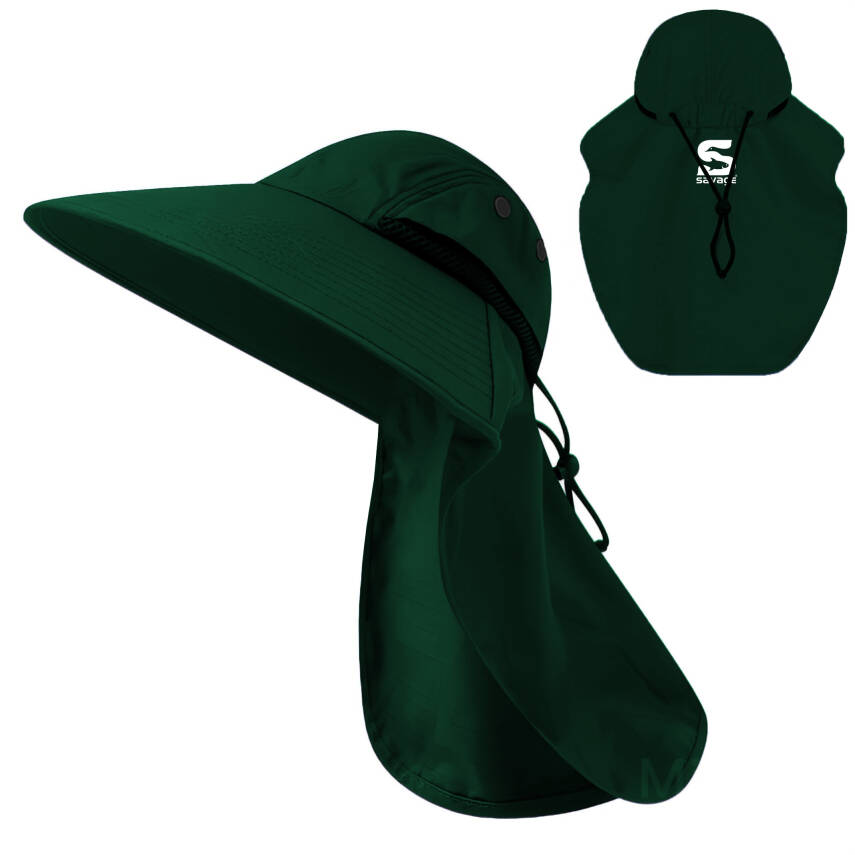 Ense Korumalı Outdoor Şapka - UV Korumalı - Haki - Savage - 1