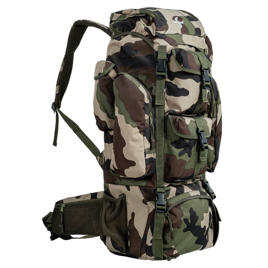 Savage Ventura 110 Litre Askeri Kamuflaj Desenli Outdoor Trekking Sırt Çantası - 1