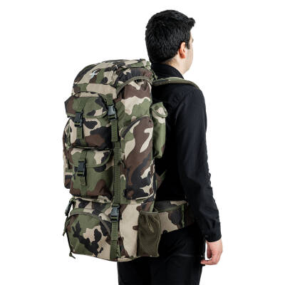 Savage Ventura 110 Litre Askeri Kamuflaj Desenli Outdoor Trekking Sırt Çantası - 5