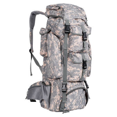 Savage Ventura 110 Litre Gri Kamuflaj Desenli Outdoor Trekking Sırt Çantası