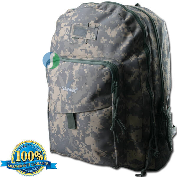 Savage Ventura 30LT Gri Dijital Kamuflaj Sırt Çantası - 1