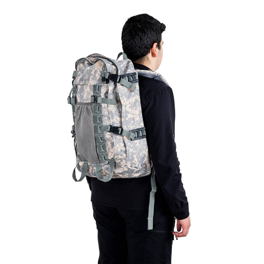 Savage Ventura 50 Litre Gri Kamuflaj Outdoor Tırmanış Sırt Çantası - 5