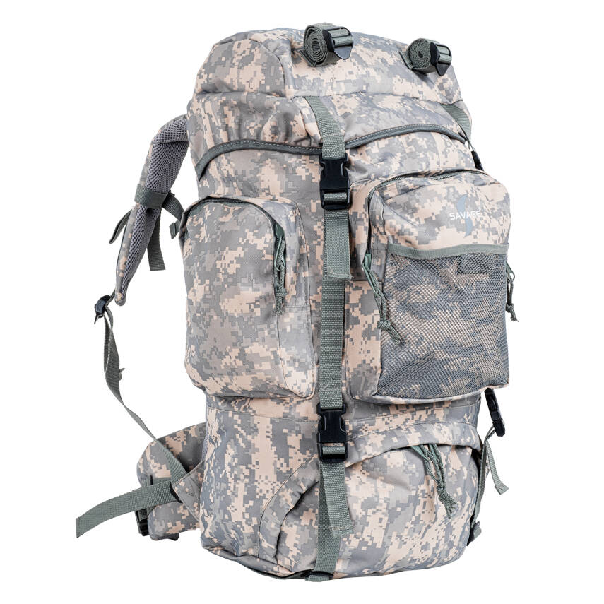 Savage Ventura 70 LT Gri Dijital Kamuflaj Outdoor Sırt Çantası - 1