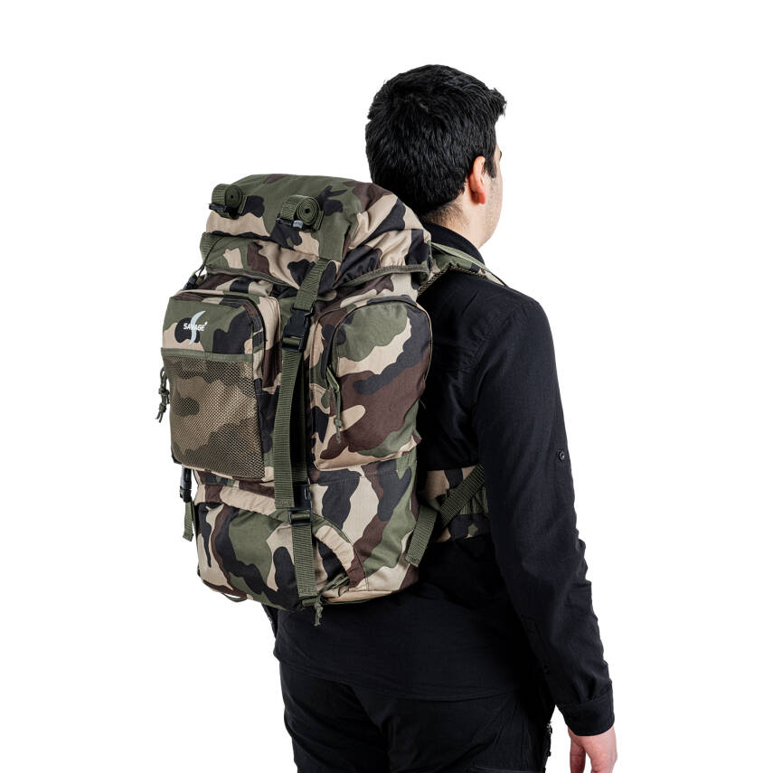 Savage Ventura Kamuflaj Desenli 70 Litre Outdoor Sırt Çantası - Taktik Model - 5