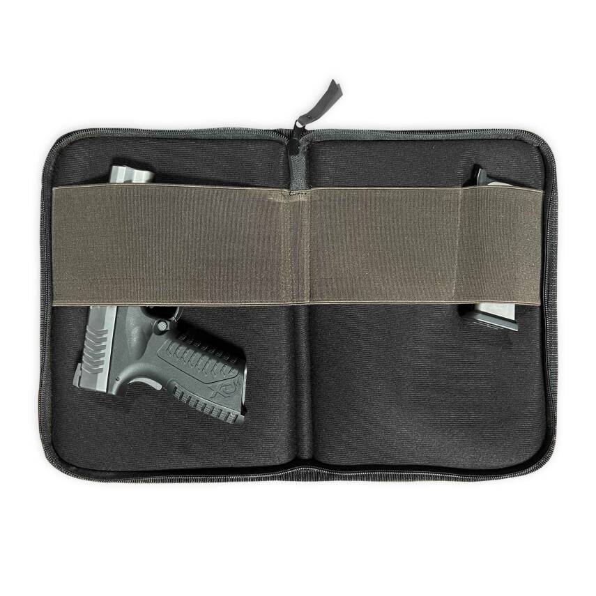 SAVAGE Yılan Desenli Deri Tabanca Kılıfı - Siyah Kare Model - Gizli Taşıma - 3