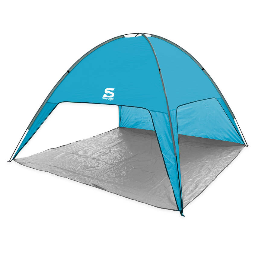 Savage YS-135 Portatif Mavi Plaj Gölgeliği - UV Korumalı Seyyar Çadır - 1
