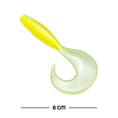 Savage Yumy Silikon Kurt Yem - 60mm - Sarı/Beyaz