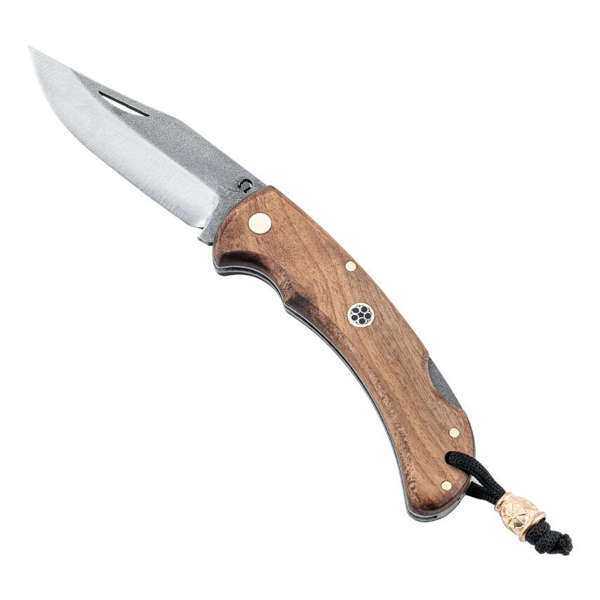 Savex 3279 Ahşap Saplı Katlanır Cep Çakısı - İpli Tasarım - 1