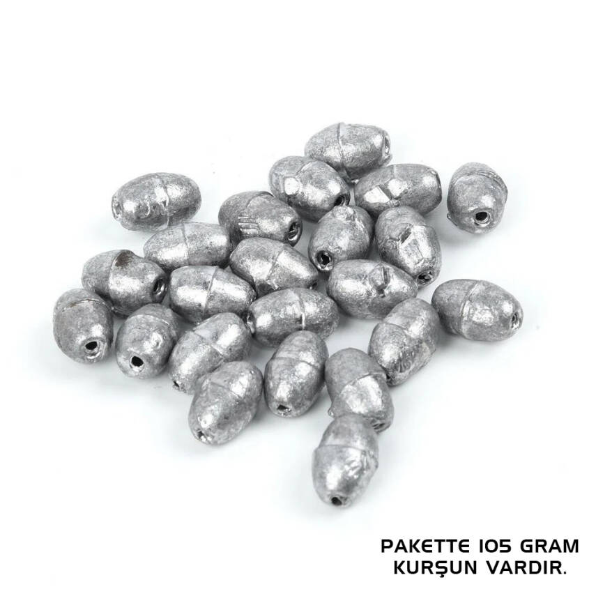 Savex 35 Gr Zeytin Tipi Hareketli Balıkçılık Kurşunu - Gezer Olta Ağırlığı - 1