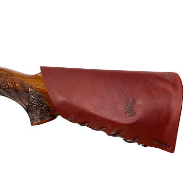 Savex 38402 Hakiki Deri Tüfek Dipçik Koruyucu Kılıfı - Av Tüfeği Aksesuar - 1