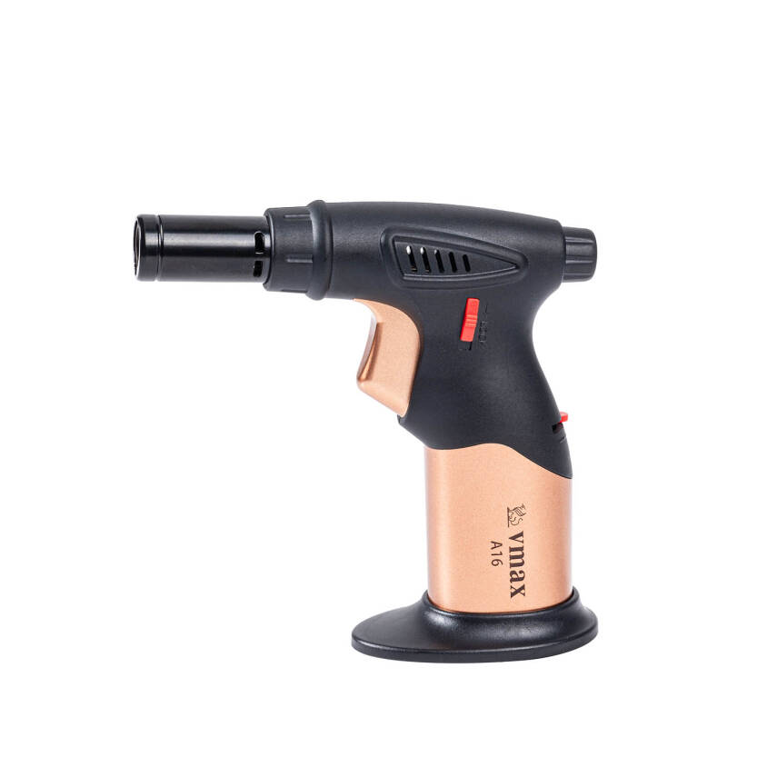 Savex A16 Altın Metal Başlıklı Torch Çakmak - Yeniden Doldurulabilir Pürmüz - 1