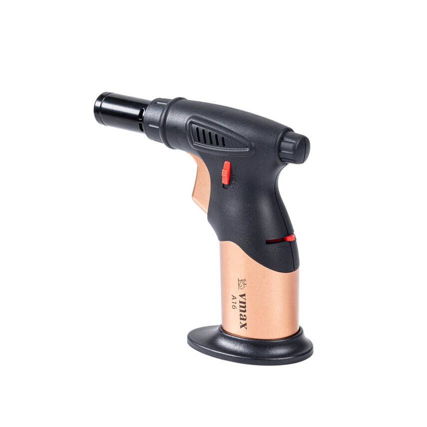 Savex A16 Altın Metal Başlıklı Torch Çakmak - Yeniden Doldurulabilir Pürmüz - 2