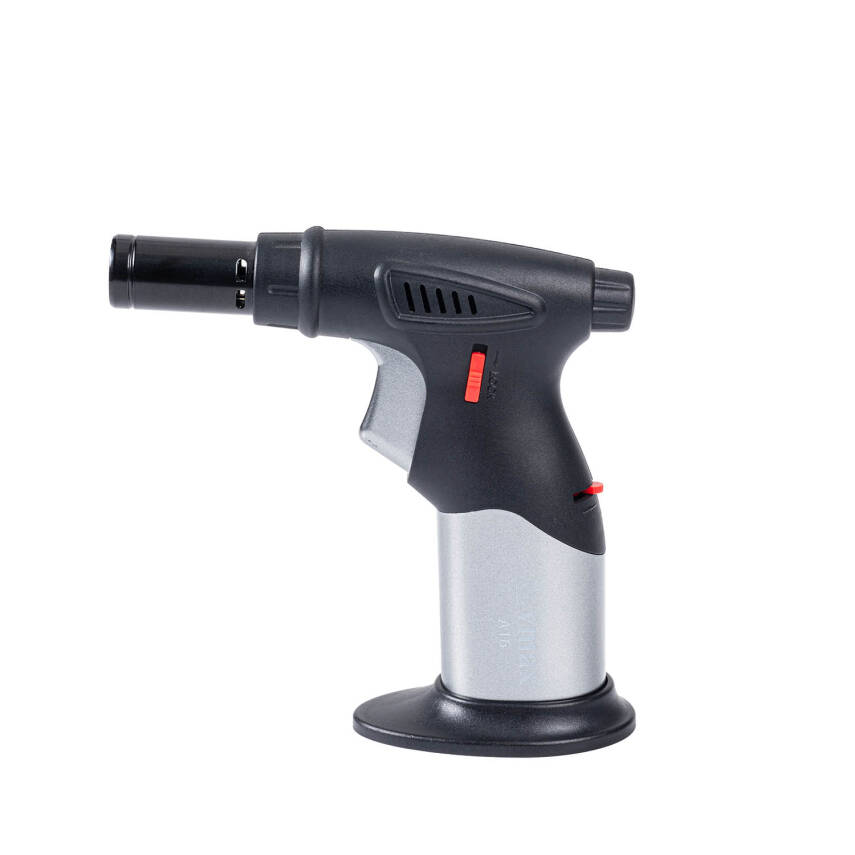 Savex A16 Gümüş Pürmüz Çakmak - Metal Uçlu, Yeniden Doldurulabilir Torch - 1