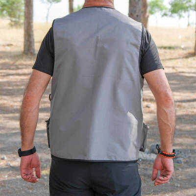 Action Dört Mevsim Çok Cepli Outdoor Spor Yelek Gri - 3