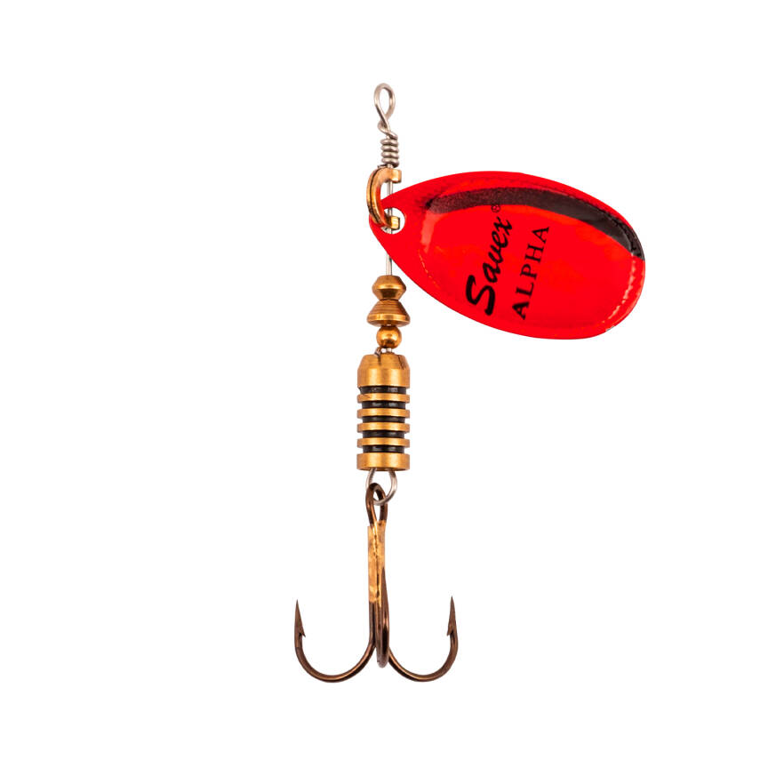 Alabalık Turna Döner Olta Kaşığı - Alpha - Platium Kırmızı - No:3 - 2