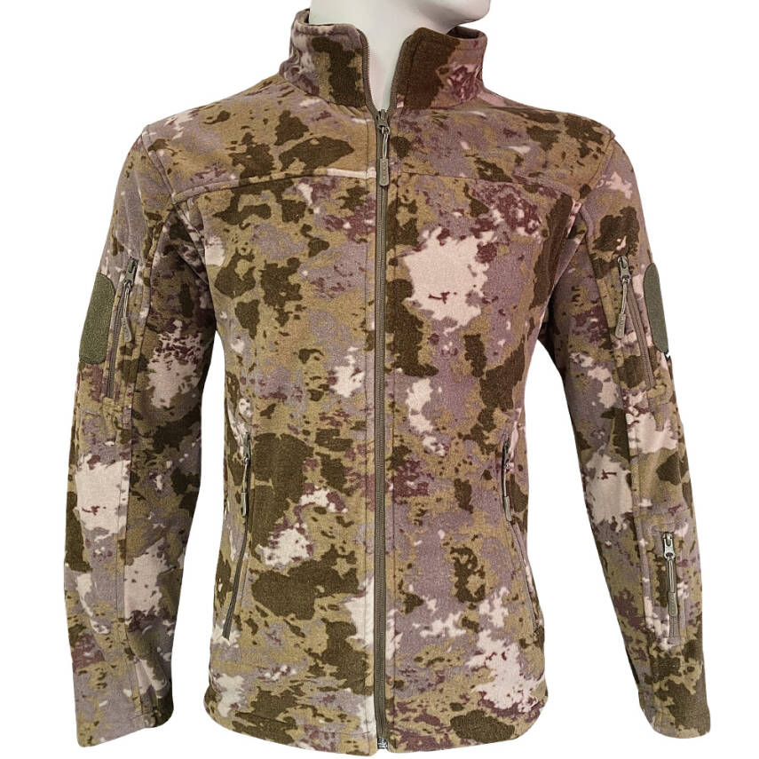 Savex Askeri Taktik Polar Mont - Yeşil Kamuflaj Desenli - 1