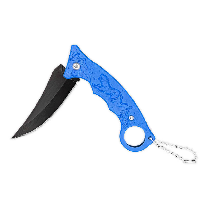 Savex Aslan Desenli Cep Çakısı Mavi (3836) - 2