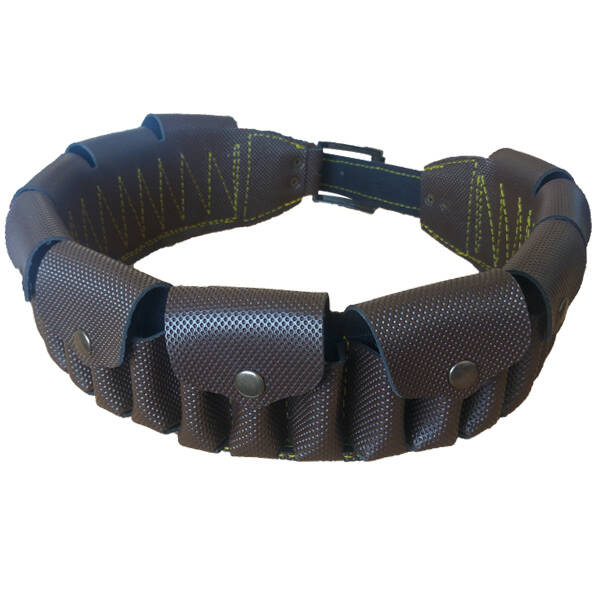 Savex Avcı Tipi 12'li Fişeklik - Suni Deri Kapaklı Mermi Taşıma Çantası - 1