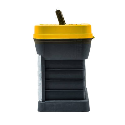 Tabureli Balıkçı Takım Çantası - 4 Çekmeceli - Sarı - 4