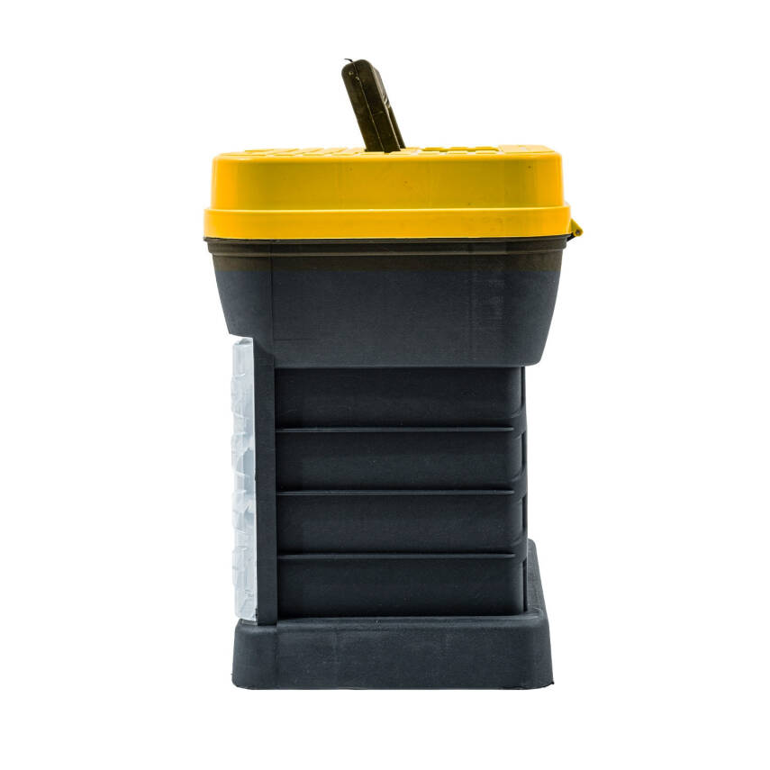 Tabureli Balıkçı Takım Çantası - 4 Çekmeceli - Sarı - 8