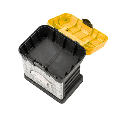 Tabureli Balıkçı Takım Çantası - 4 Çekmeceli - Sarı - 9