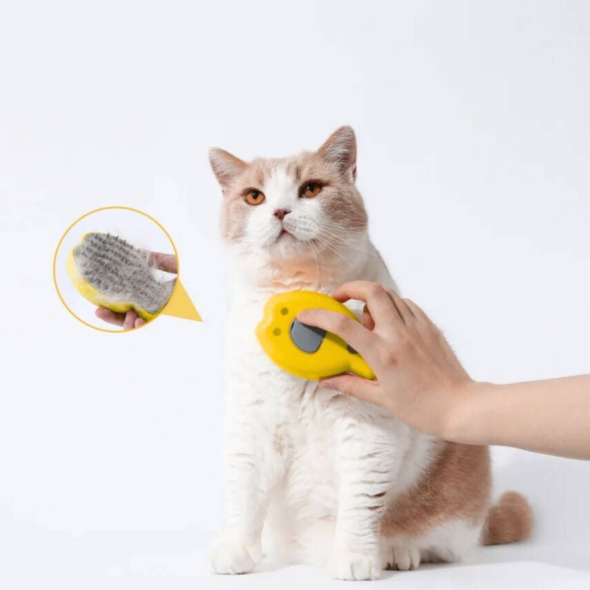 Savex Buharlı Evcil Hayvan Tarağı - Şarjlı Kedi Köpek Tüy Toplama Fırçası - 2