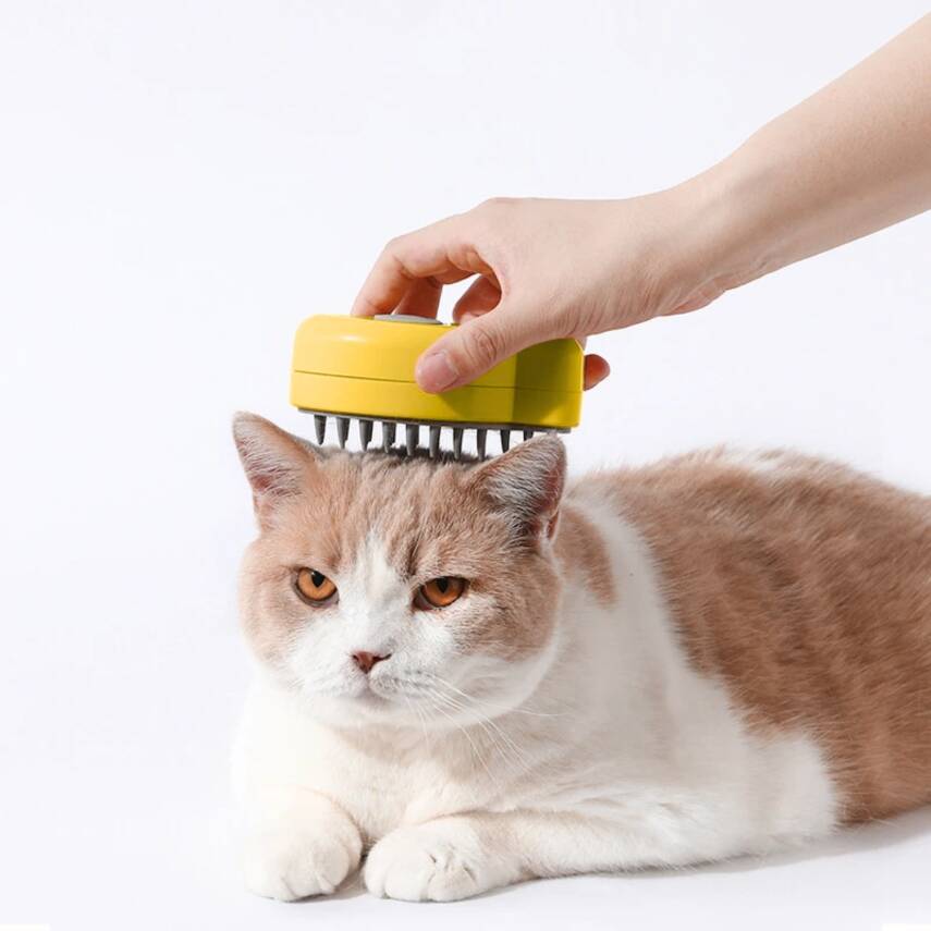 Savex Buharlı Evcil Hayvan Tarağı - Şarjlı Kedi Köpek Tüy Toplama Fırçası - 3