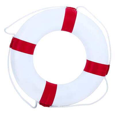 Savex Can Simidi Büyük Beyaz - Kırmızı Şeritli (TRS.001)