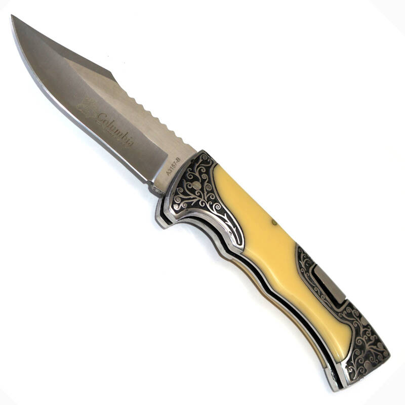 Savex Columbia A3157C Paslanmaz Çelik Katlanır Cep Çakısı - Outdoor Kamp Av Bıçağı - 1